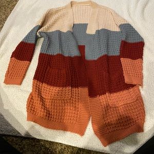 Color block sweater